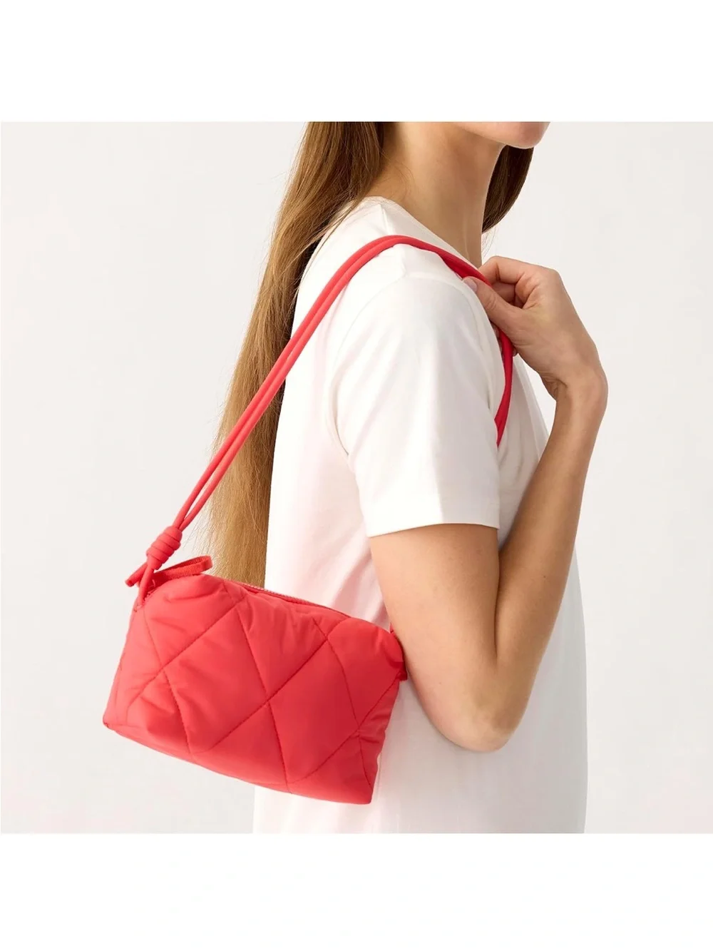 New Vera Bradley Featherweight Quilted Blake Crossbody Bag Coral